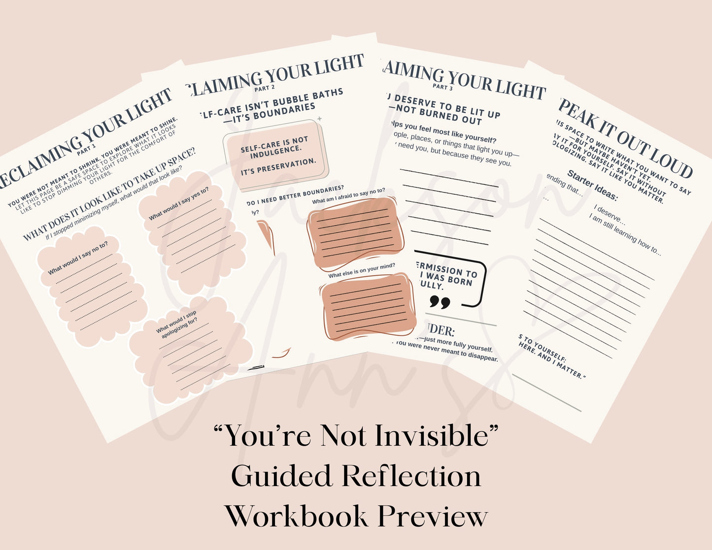 You’re Not Invisible – A Guided Reflection Workbook (Digital Download)