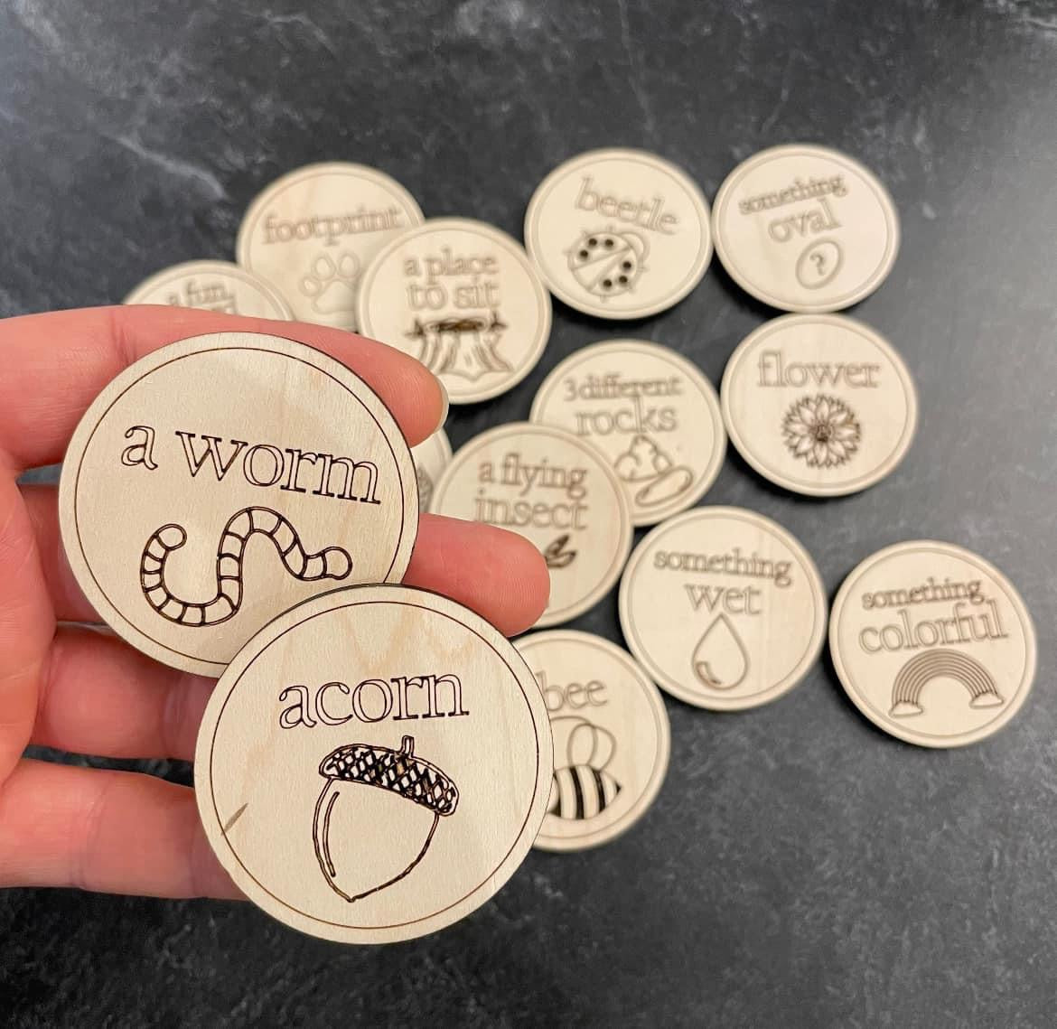Outdoor Scavenger Hunt Tokens