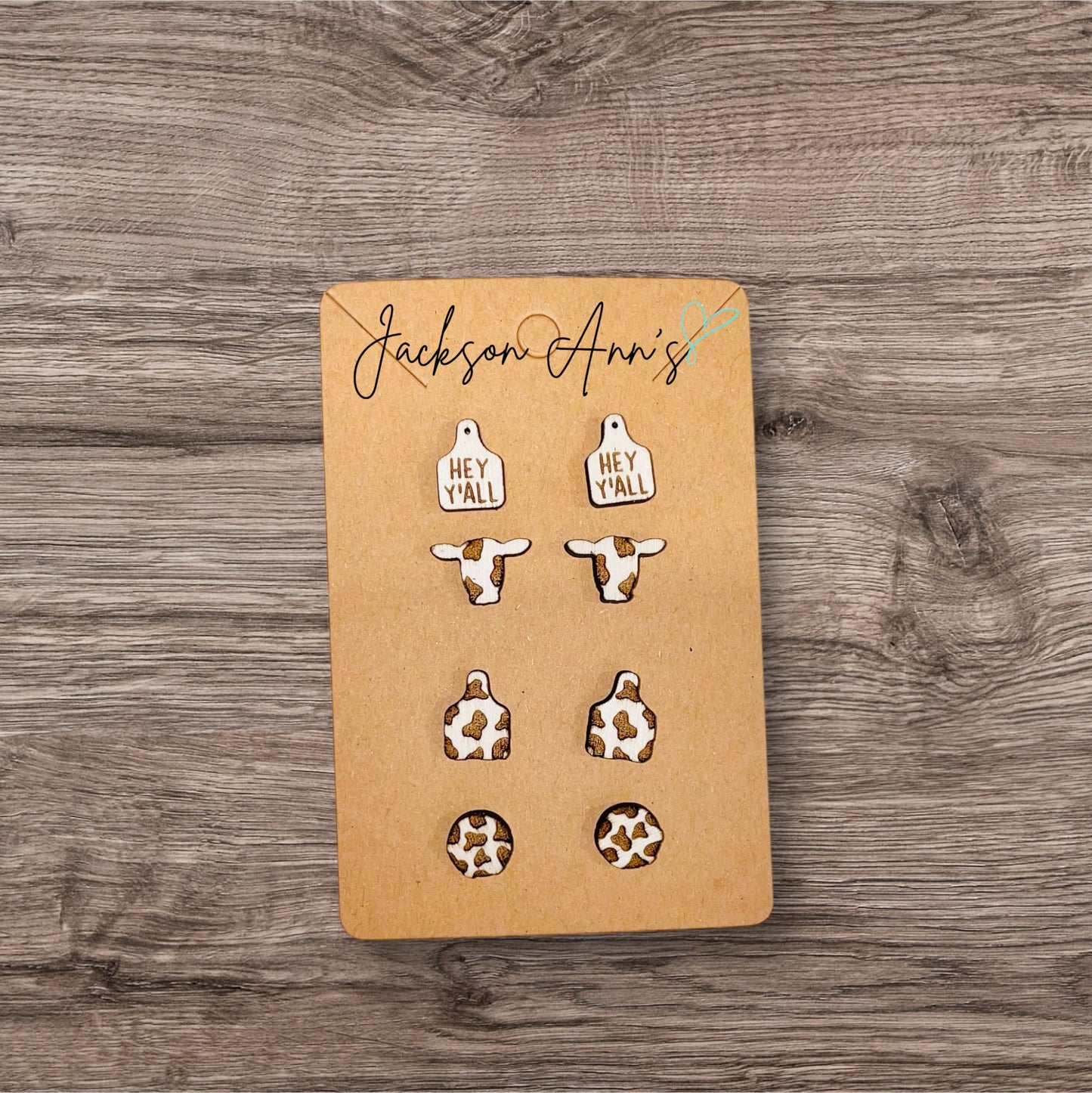 Cow Stud Earring Bundle