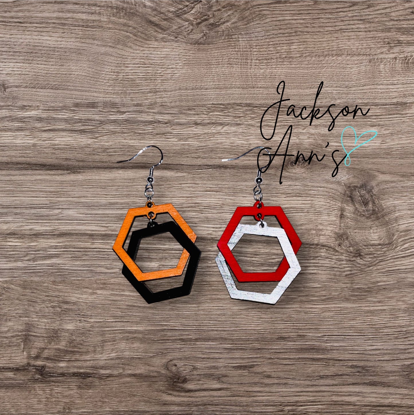 Hexagon Infinite Earrings (Dangle)