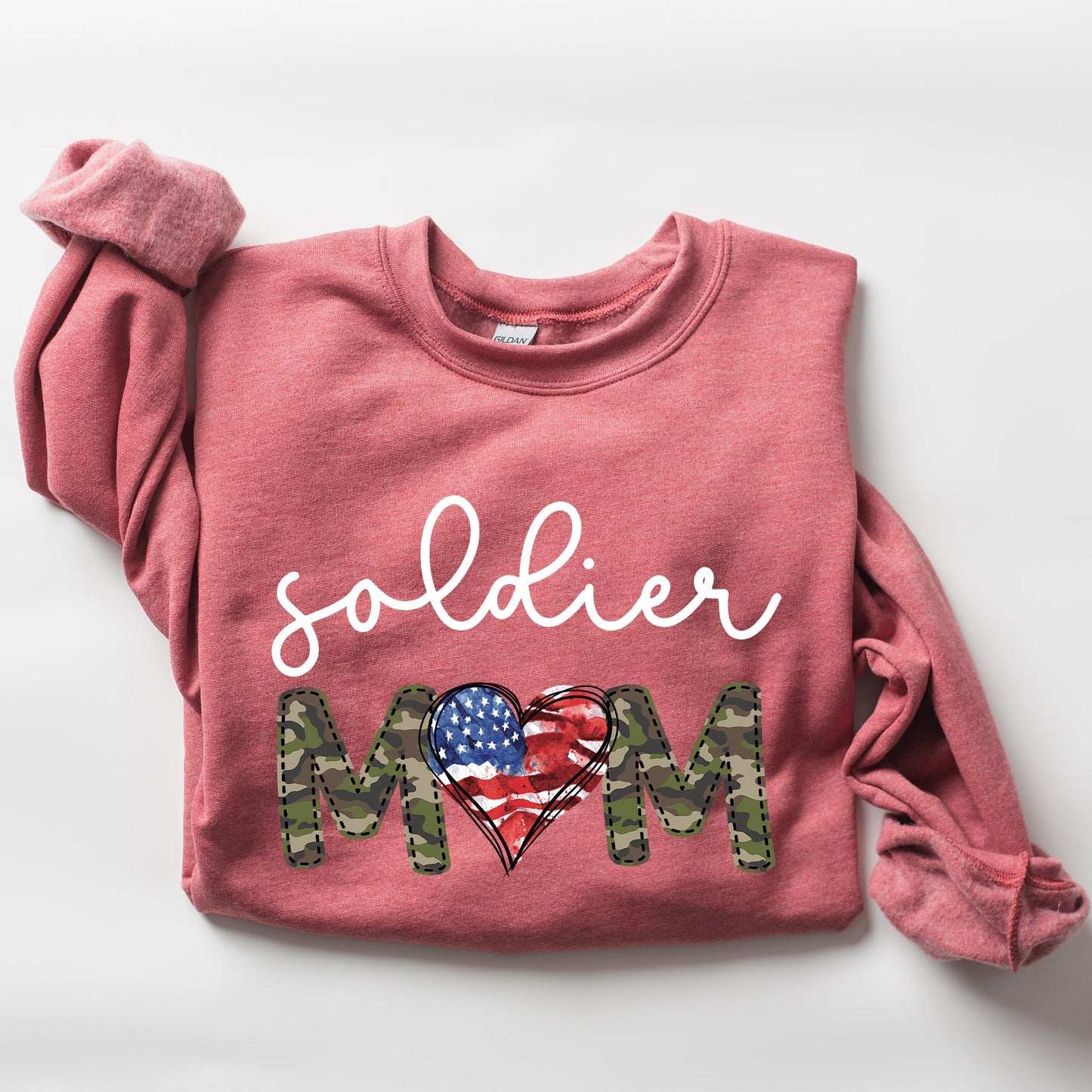 Soldier Mom, Military, Armed Forces, Mother's Day Sweatshirt