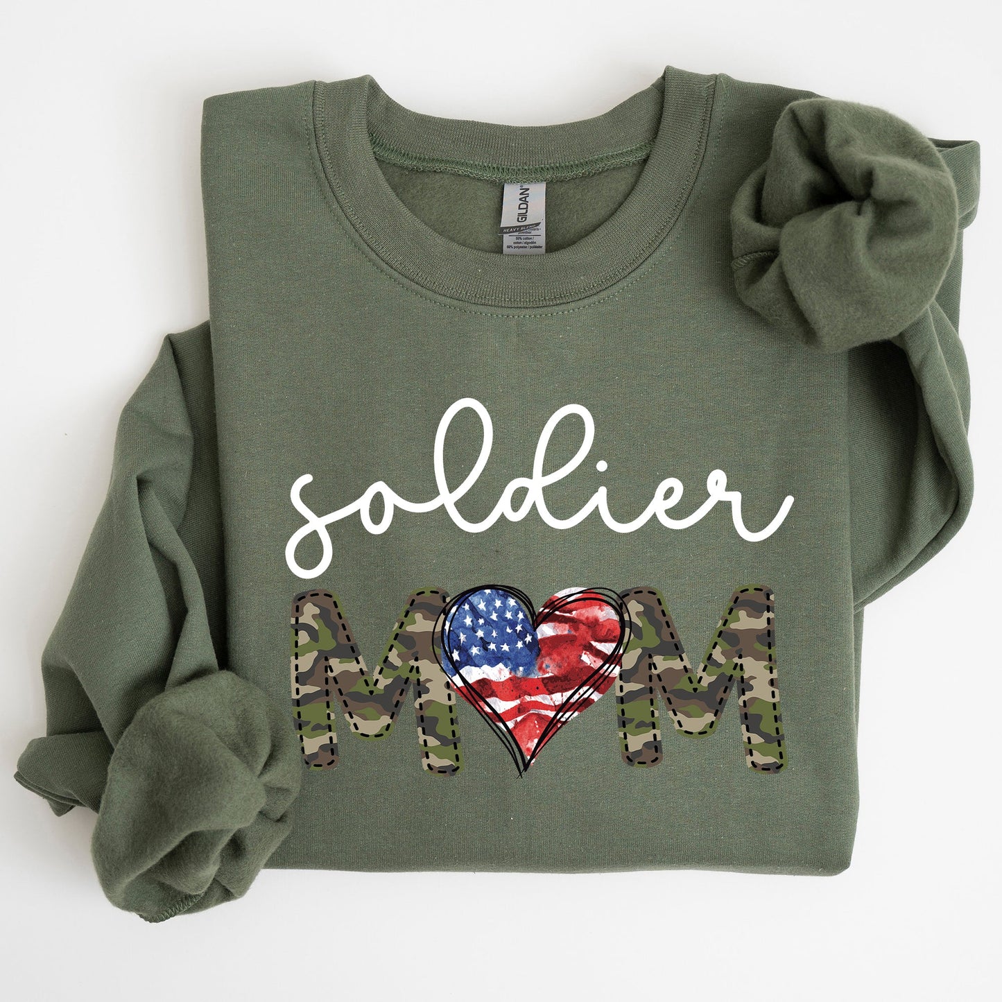 Soldier Mom, Military, Armed Forces, Mother's Day Sweatshirt