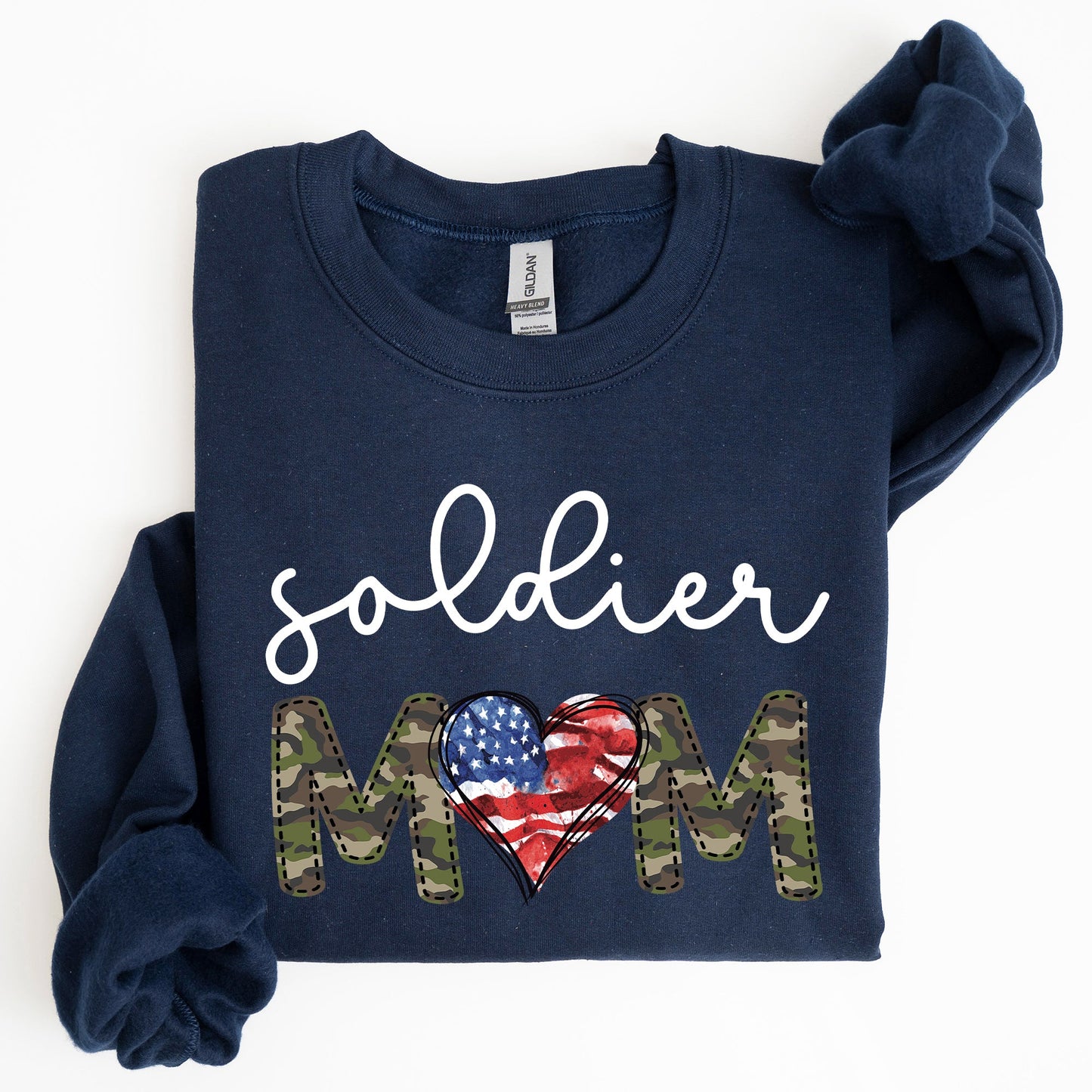 Soldier Mom, Military, Armed Forces, Mother's Day Sweatshirt