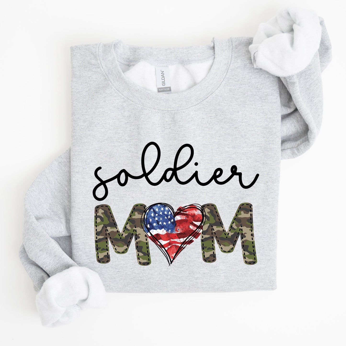 Soldier Mom, Military, Armed Forces, Mother's Day Sweatshirt