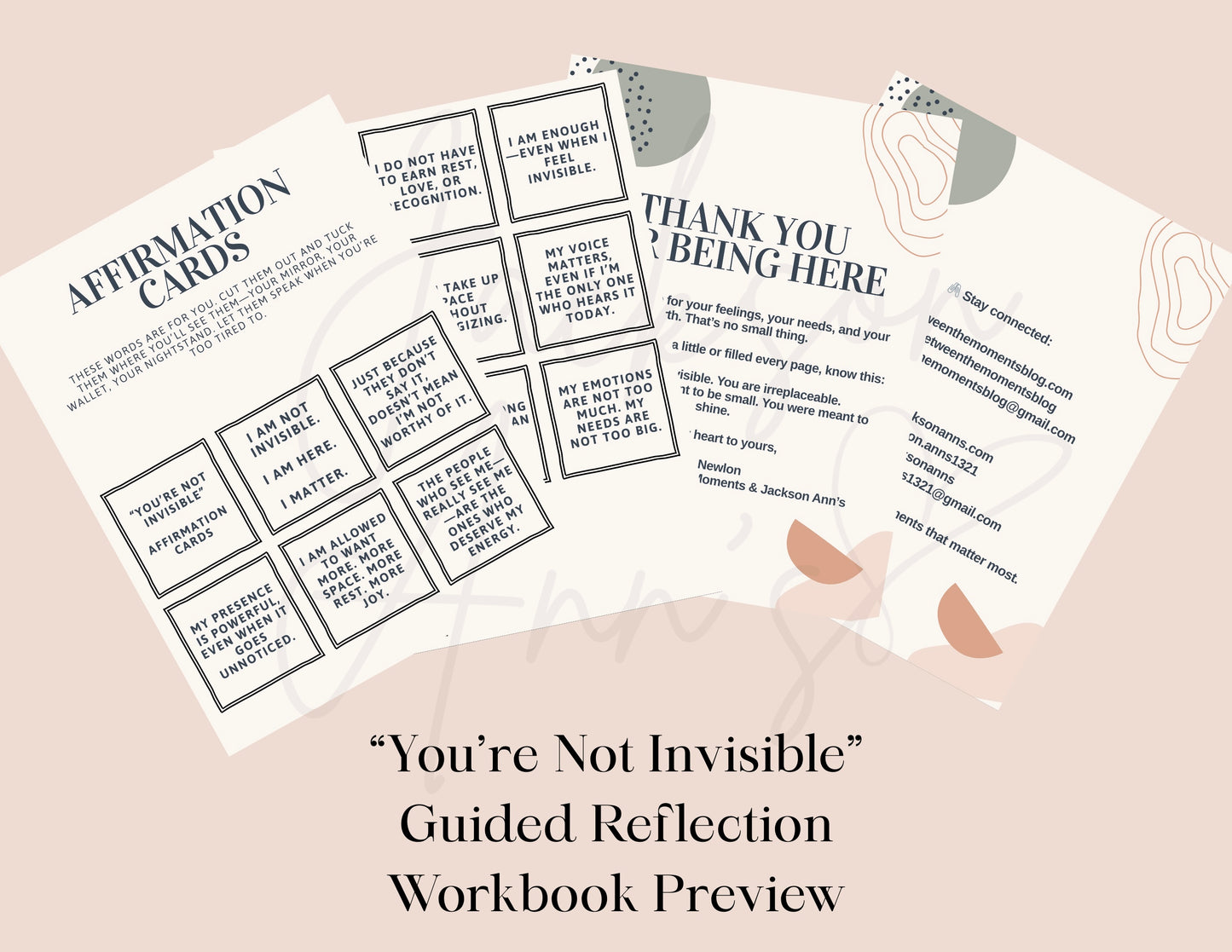 You’re Not Invisible – A Guided Reflection Workbook (Digital Download)